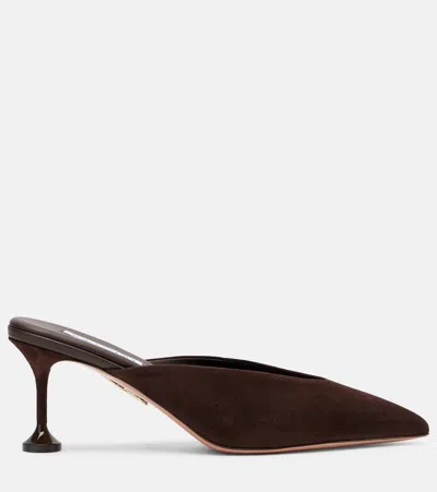 Aquazzura Suede Bisous Pumps 65