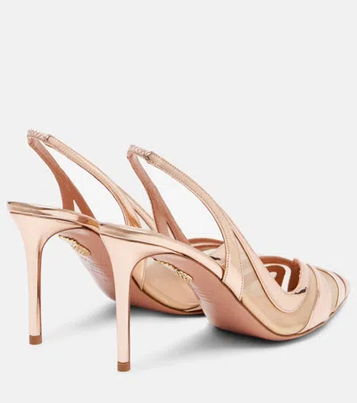 Aquazzura Lune 85 Slingback Pumps