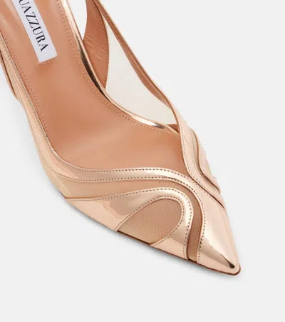 Aquazzura Lune 85 Slingback Pumps