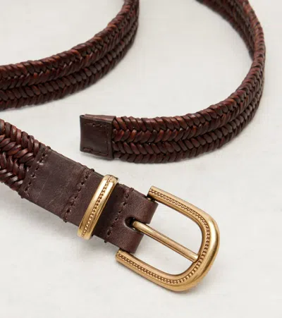 Brunello Cucinelli Woven Leather Belt