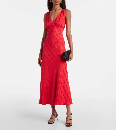 Rixo London Sandrine Floral Midi Dress