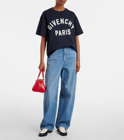Givenchy Navy Blue Cotton Oversize T-shirt
