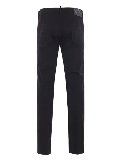Dsquared2 Man Pants Black Size 40 Cotton In Blue
