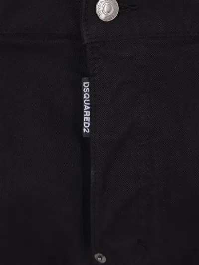 Dsquared2 Man Pants Black Size 40 Cotton In Blue