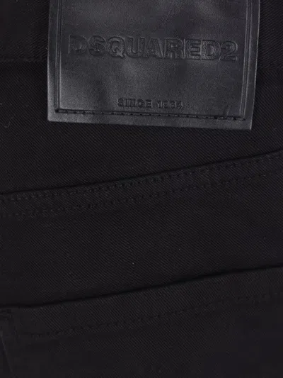 Dsquared2 Man Pants Black Size 40 Cotton In Blue
