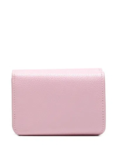 Pre-owned Balenciaga 2024-2025 Leather Wallet In Pink