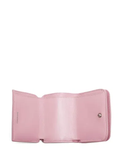 Pre-owned Balenciaga 2024-2025 Leather Wallet In Pink