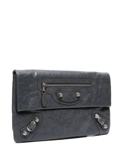 Pre-owned Balenciaga 2020s Giant Clutch Bag In Gray
