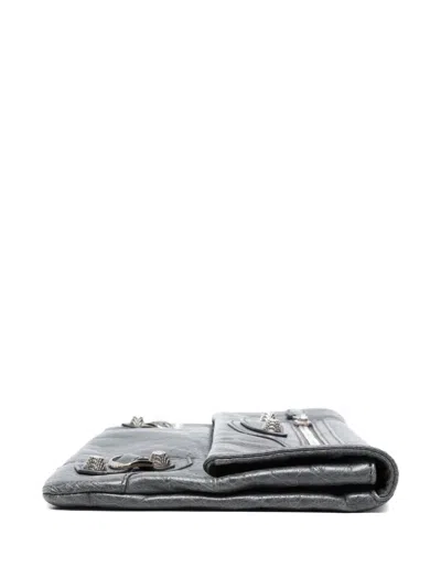 Pre-owned Balenciaga 2020s Giant Clutch Bag In Gray