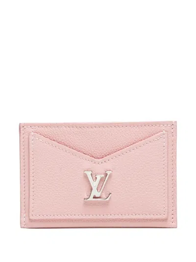 Pre-owned Louis Vuitton 2019 Lockme Cardholder In Pink