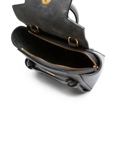 Pre-owned Celine 2010-2024 Mini Belt Two-way Handbag In Gray