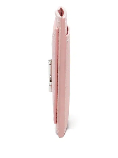Pre-owned Louis Vuitton 2019 Lockme Cardholder In Pink