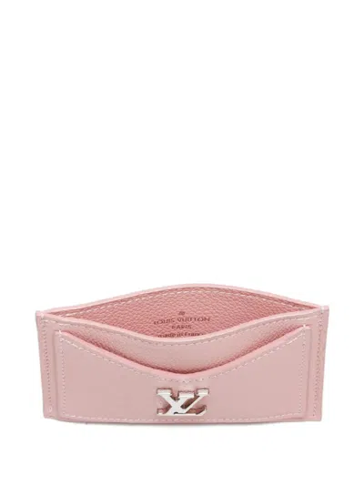 Pre-owned Louis Vuitton 2019 Lockme Cardholder In Pink