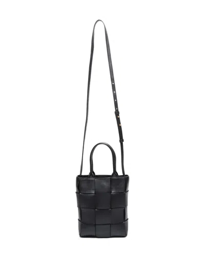 Pre-owned Bottega Veneta 2020-2024 Arco Two-way Shoulder Bag In Black