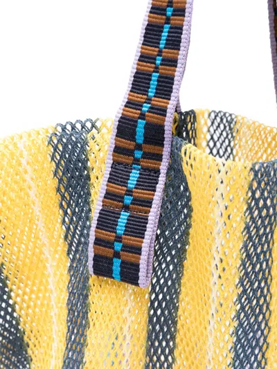Epice Kanpur Striped Mesh Tote Bag