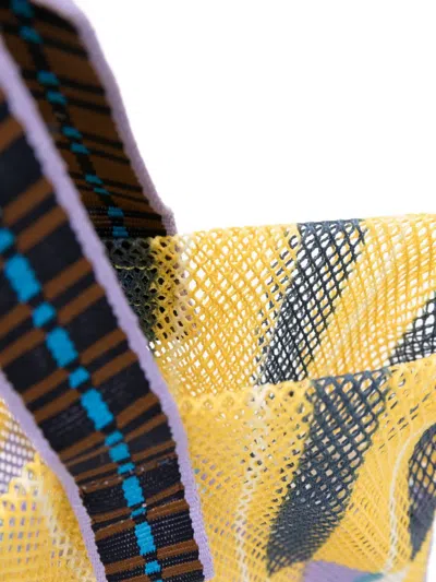 Epice Kanpur Striped Mesh Tote Bag