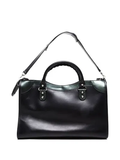 Pre-owned Balenciaga 2010-2020s Nano City Giant Two-way Tote Bag In Black