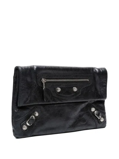 Pre-owned Balenciaga 2010-2024 Envelope Clutch Bag In Black
