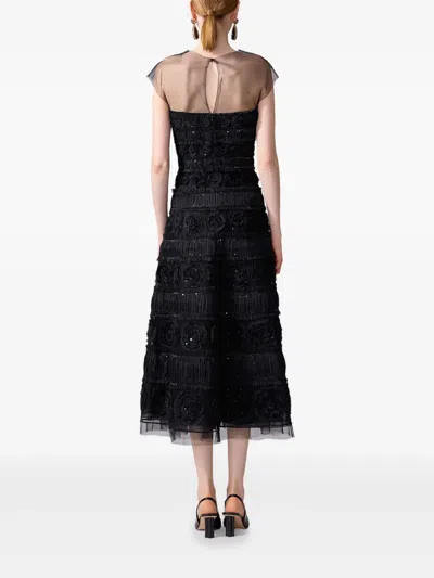 Carolina Herrera 贴花细节中长连衣裙