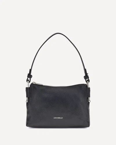 Coccinelle Rebekka Zip-fastening Top-handle Shoulder Bag In Black