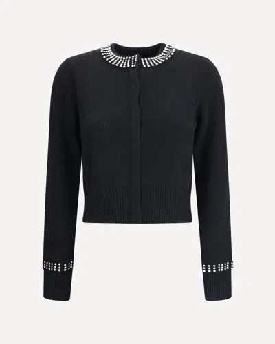 Pinko Spezzino Cardigan Blend Ws In Black