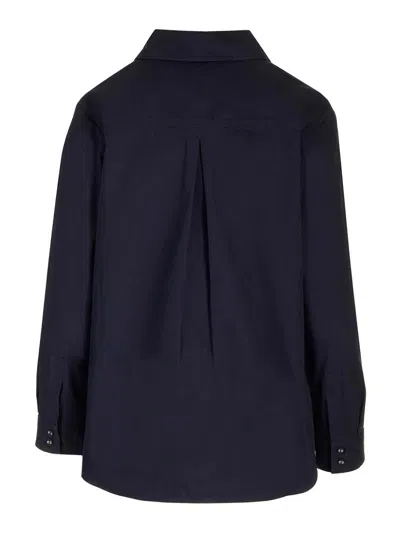 Apc Midnight Blue Cotton Shirt Shirts Blue