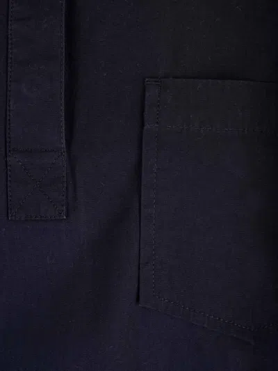 Apc Midnight Blue Cotton Shirt Shirts Blue