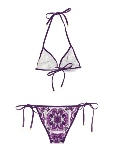 Dolce & Gabbana Majolica Print Bikini