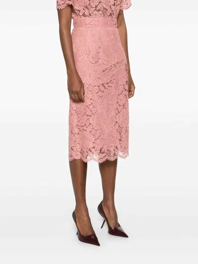 Dolce & Gabbana Lace Midi Skirt