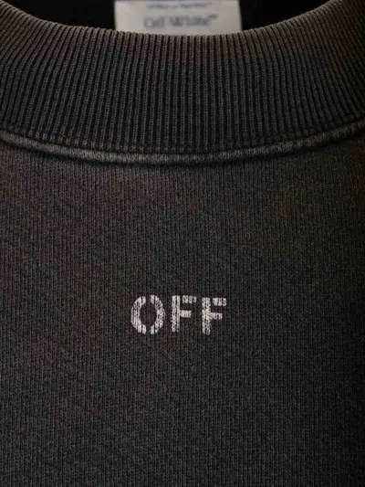Off-white St Matthew Oversize Sweatshirt In Black