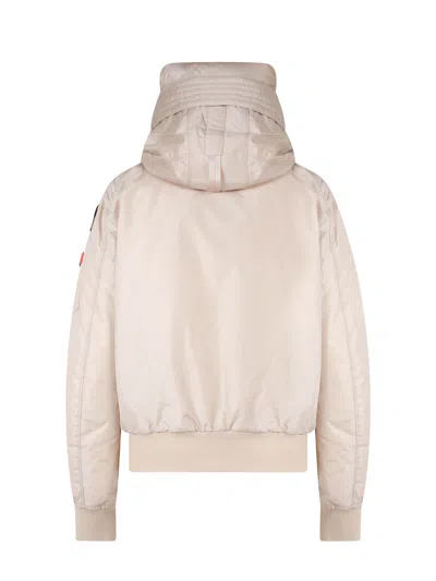 Parajumpers Women Padded Jacket With Hood In Nude