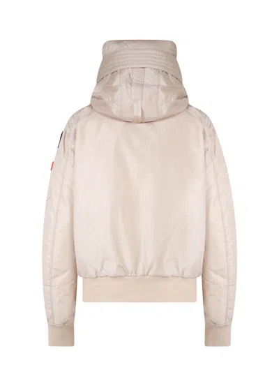 Parajumpers Women Padded Jacket With Hood In Nude