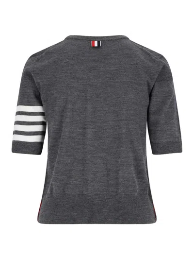 Thom Browne 4 Bar Stripes Fine-knit T-shirt