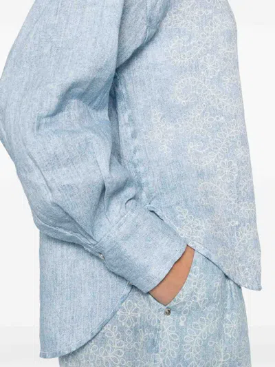 Ermanno Firenze Printed Linen Shirt