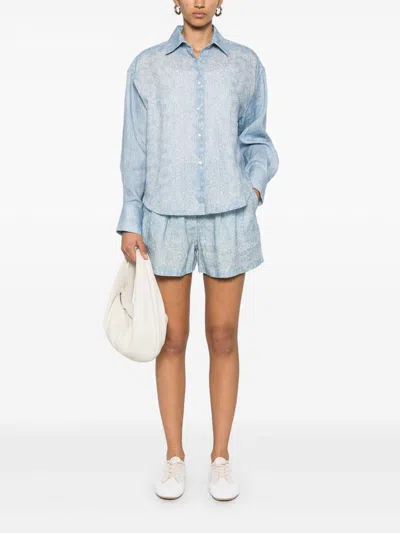 Ermanno Firenze Printed Linen Shirt