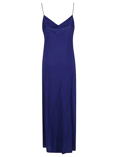 Alberto Biani Georgette Long Slip Dress