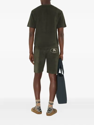 Burberry Elasticated-waist Shorts In Gray