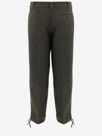 Aspesi Side-pocket Drawstring Trousers In Gray