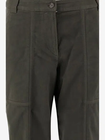 Aspesi Side-pocket Drawstring Trousers In Gray