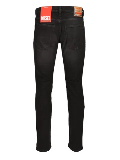 Diesel Sleenker Skinny Denims With Low Waist L.34 In Black