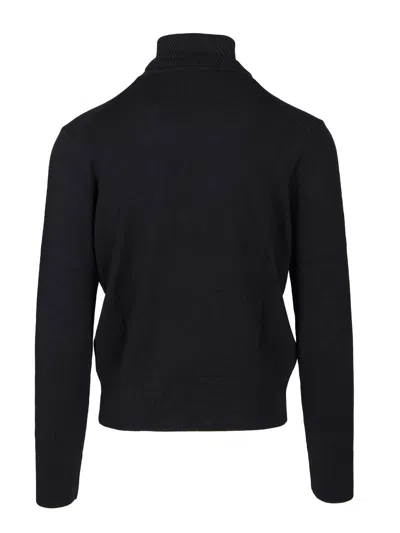Ami Alexandre Mattiussi Heart-embroidered Turtleneck Sweater