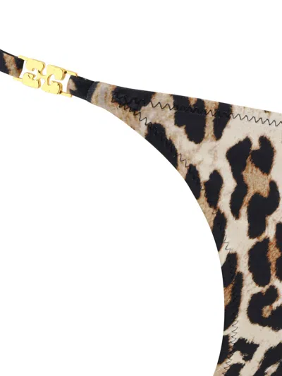 Ganni Leopard Print Bikini Briefs