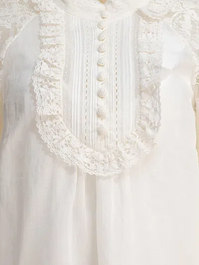 Zimmermann Ascension Lace Detail Tunic In White