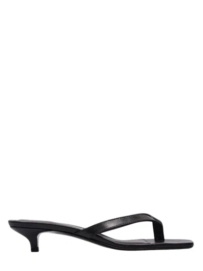 Totême Black Leather Mules