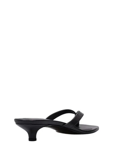 Totême Black Leather Mules