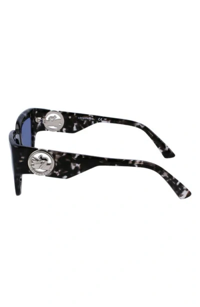 Longchamp 55mm Rectangular Sunglasses