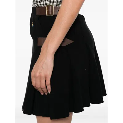 Vivienne Westwood Belted Pleated Mini Skirt