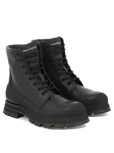 Alexander Mcqueen Alexander Mc Queen Wander Black Leather Boot In Black