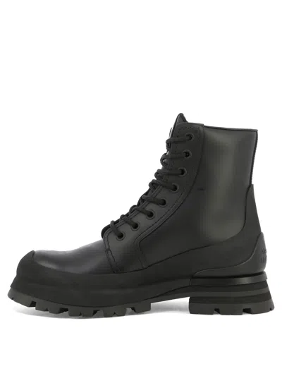 Alexander Mcqueen Alexander Mc Queen Wander Black Leather Boot In Black