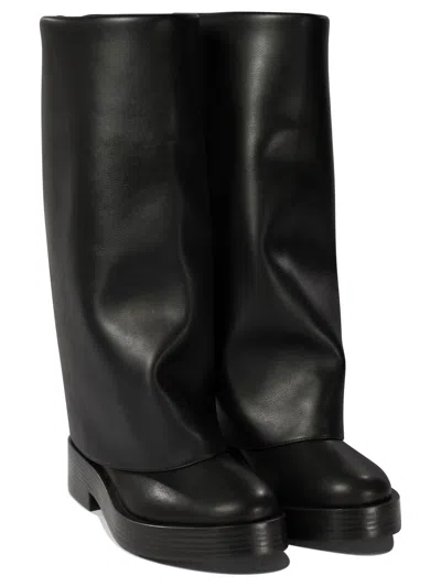 Casadei Woman Boot Black Size 7 Leather In Multi